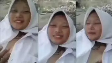 Gadis SMA Indo Ngewe Di Batu Sungai Alam Terbuka Viral Lumer
